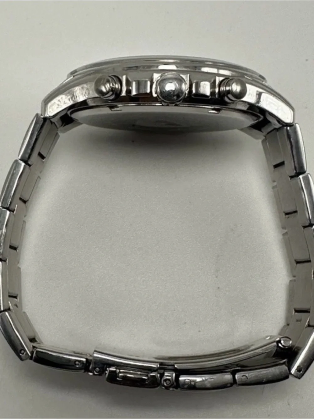 PULSAR Men’s Chronograph Watch Silver/Blue Roman Dial Stainless  VD53-X114 45mm